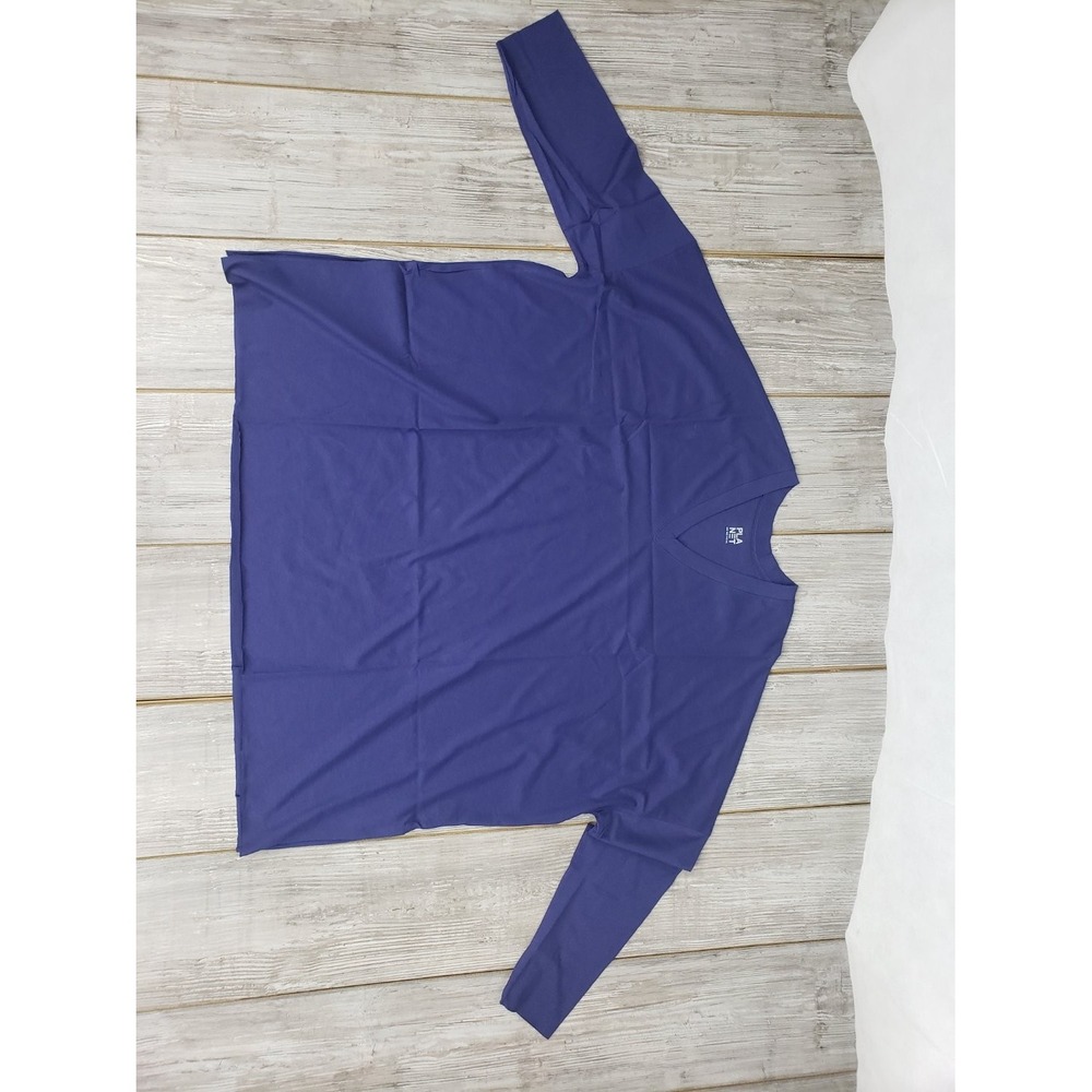 Planet One Size Fits All V-Neck Women's T-Shirt Purple Oversized Boxy Fit